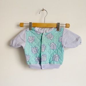 Baby Vintage Quilted Elephant Sweater/Coat